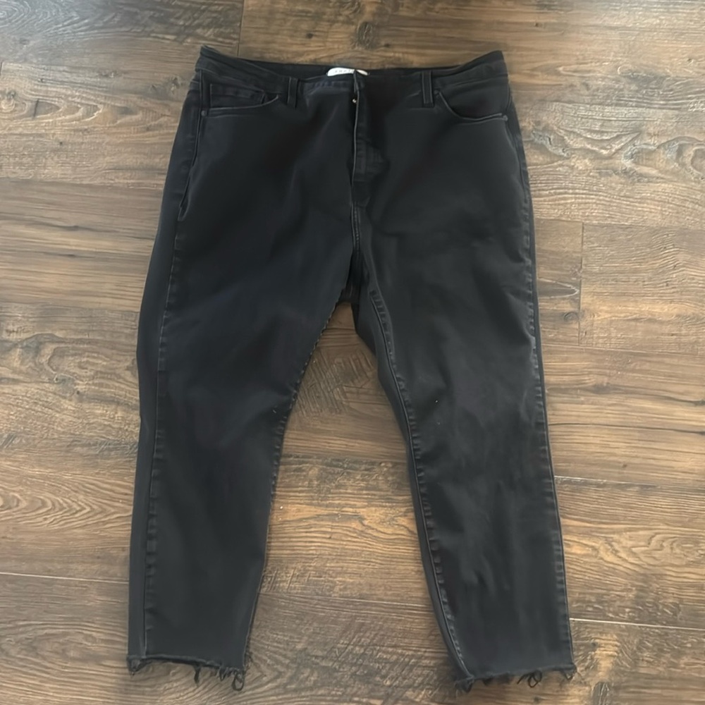 Eunina Clara high-rise skinny black crop jeans 2XL